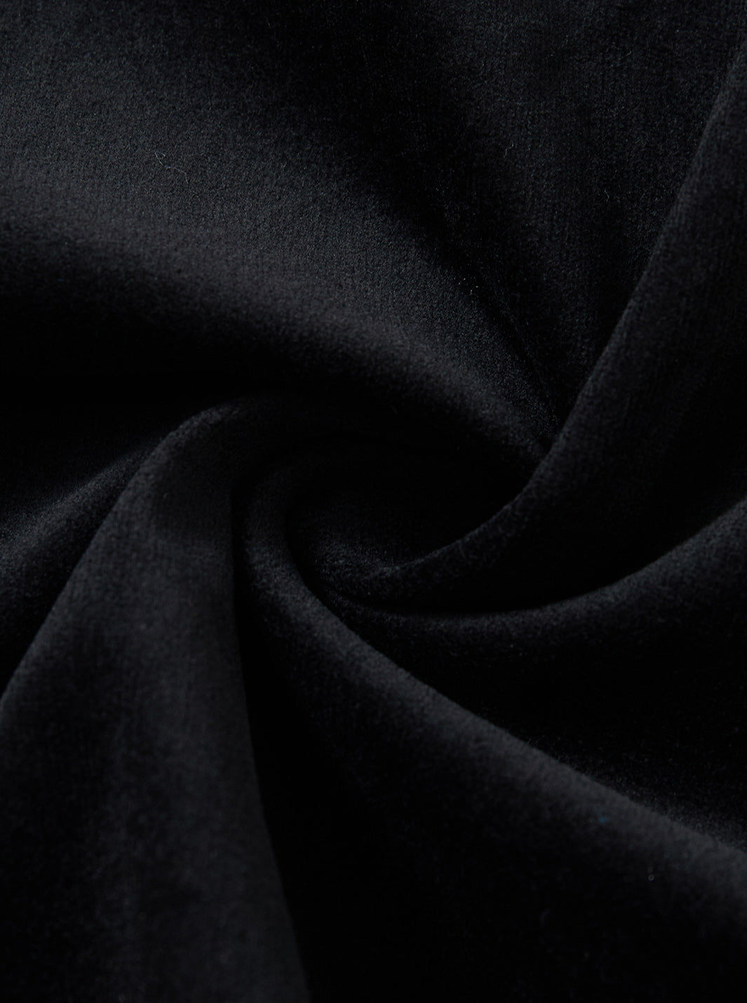 Stretch Velvet Skirt - Black