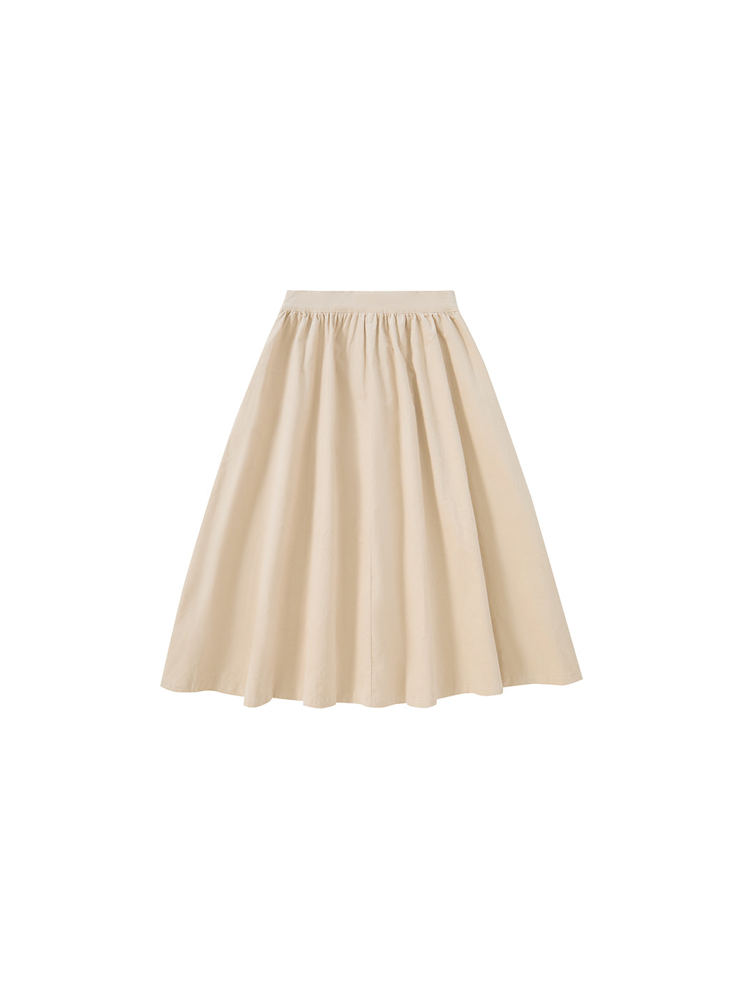 Stretch Velvet Skirt - Off White