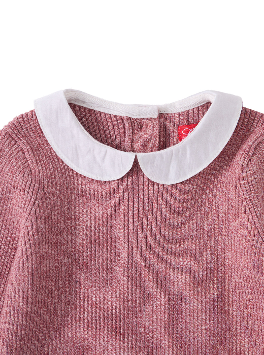 Classic Knit Collared Sweater - Mauve