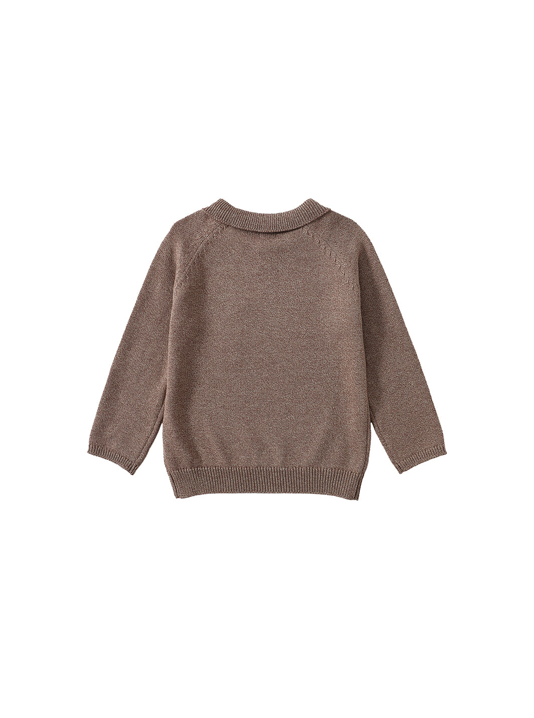 Classic Knit Emblem Sweater - Beige
