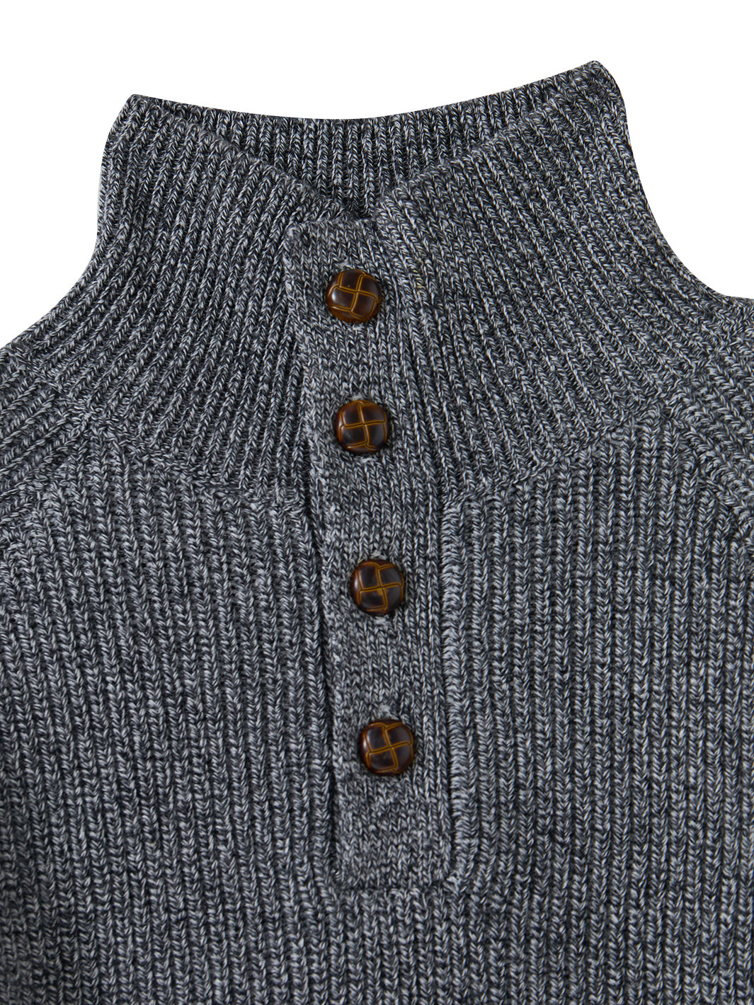 Midnight Crest Mock Neck Sweater