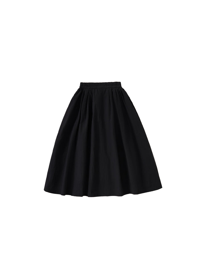 Pretty Poise Tea-length Skirt - Black