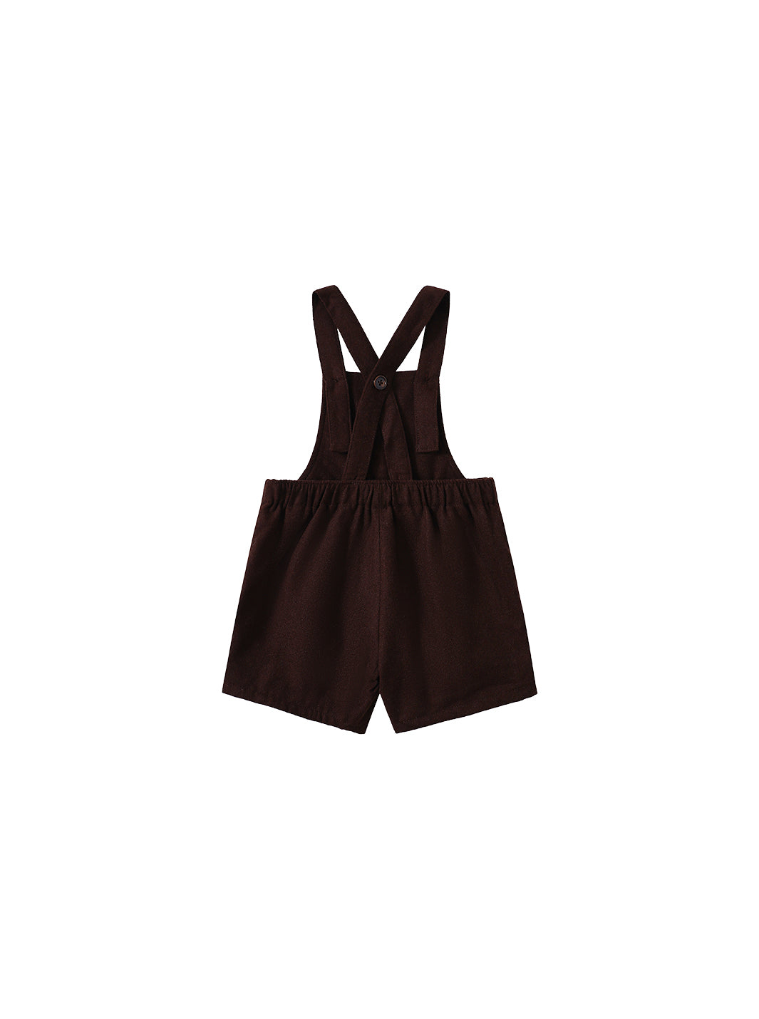 Brushed Short Overall - Brown