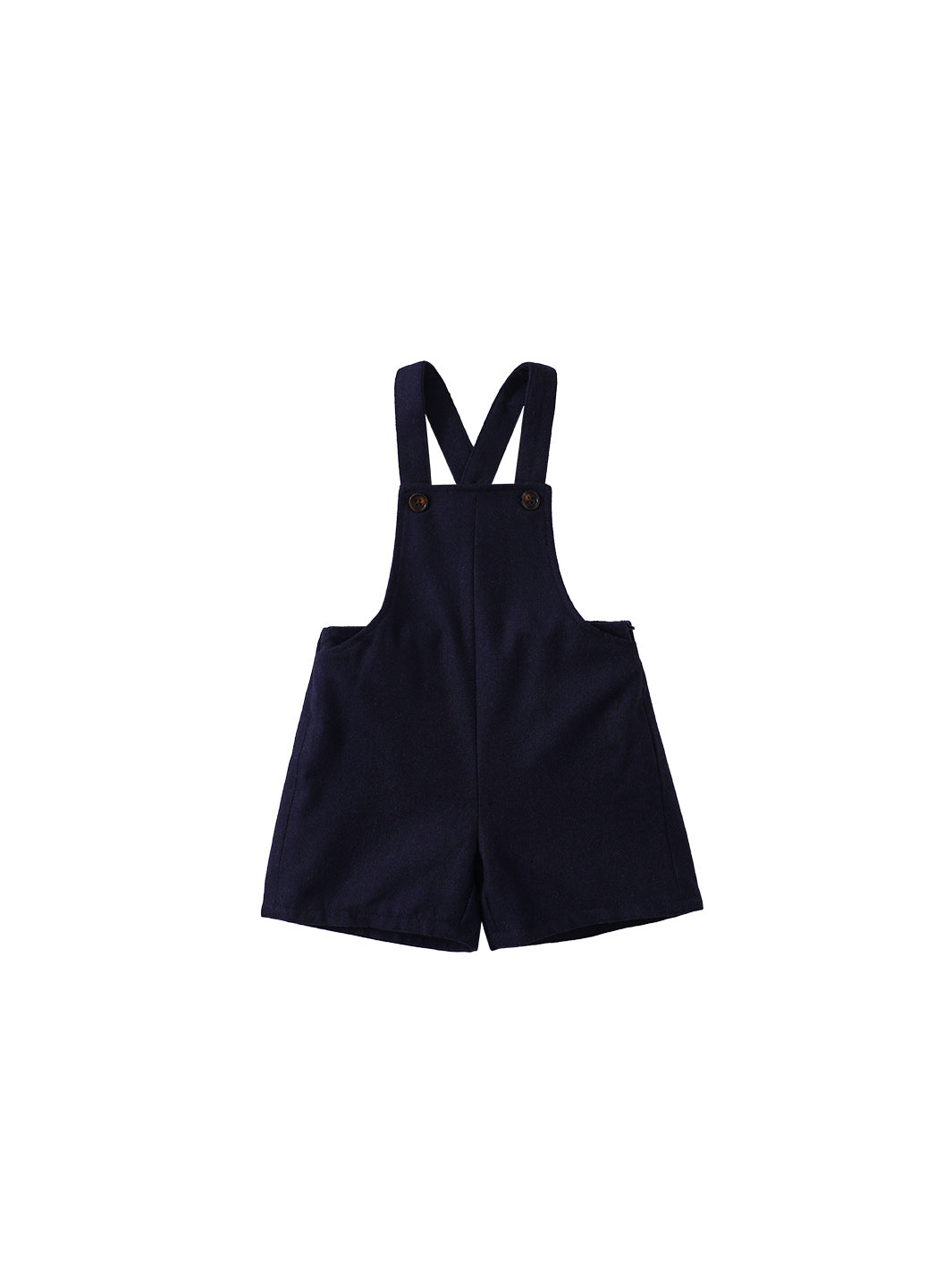 Brushed Short Overall - Navy