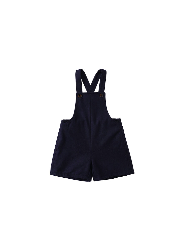 Brushed Short Overall - Navy