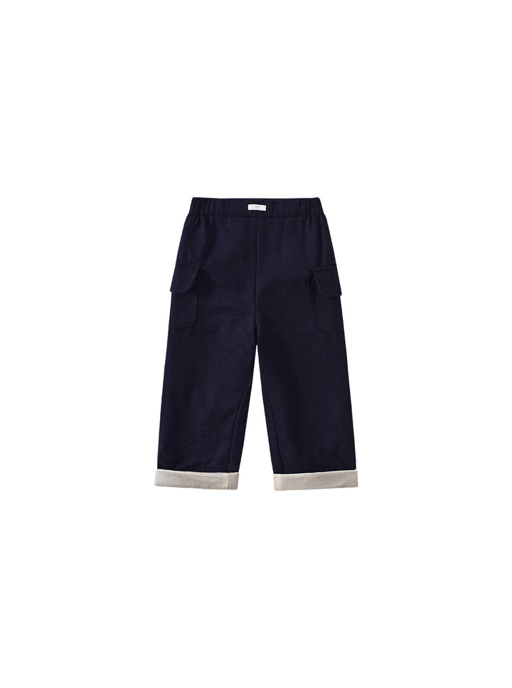 Brushed Long Pants - Navy