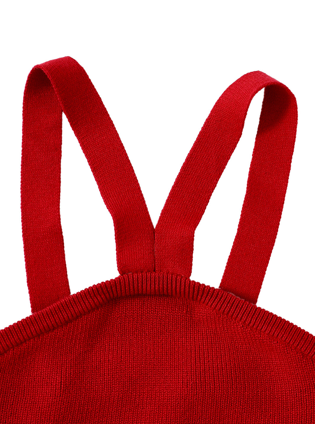 Belle Knit Overall - Cherry Pink