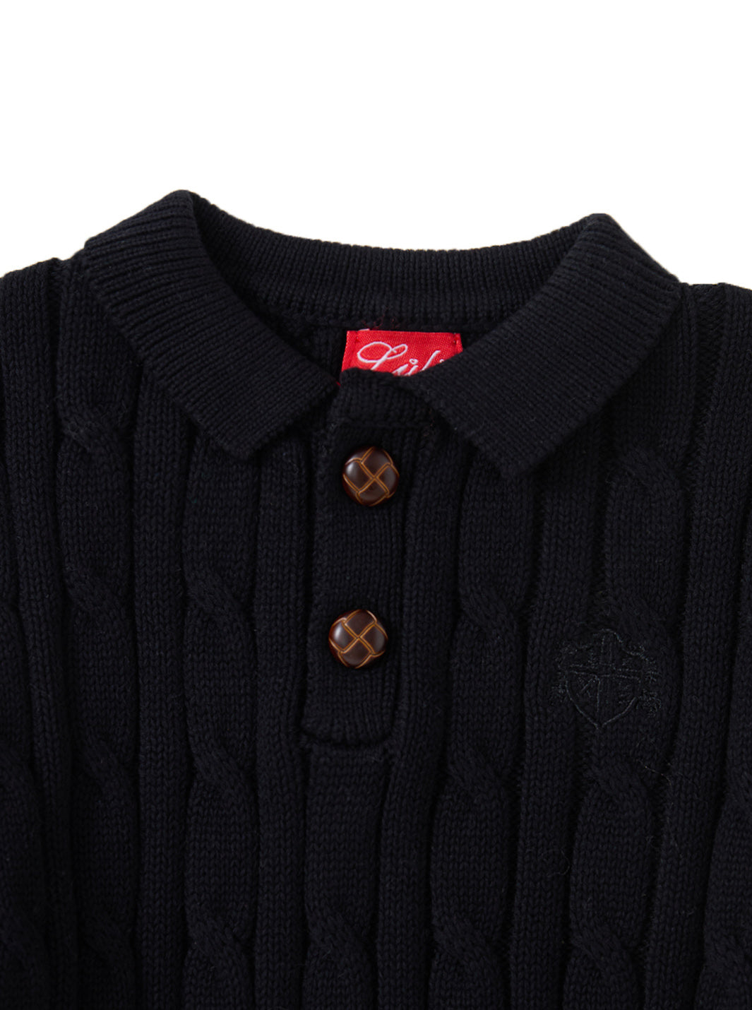 Cable Knit Sweater - Black