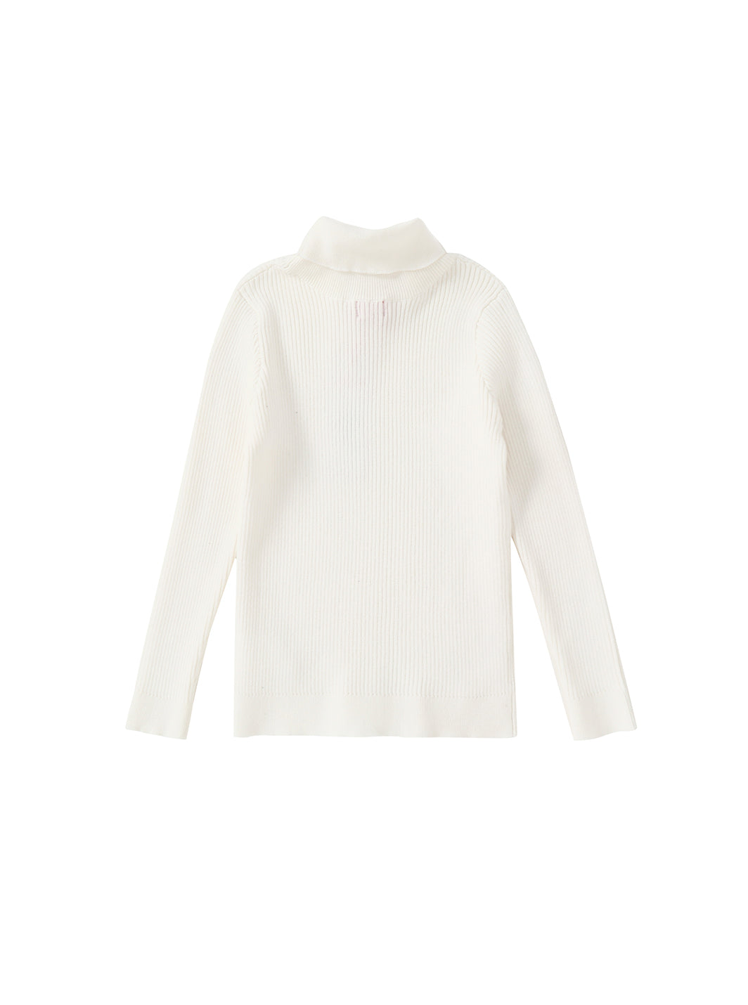 Basic Turtleneck Sweater - Cream