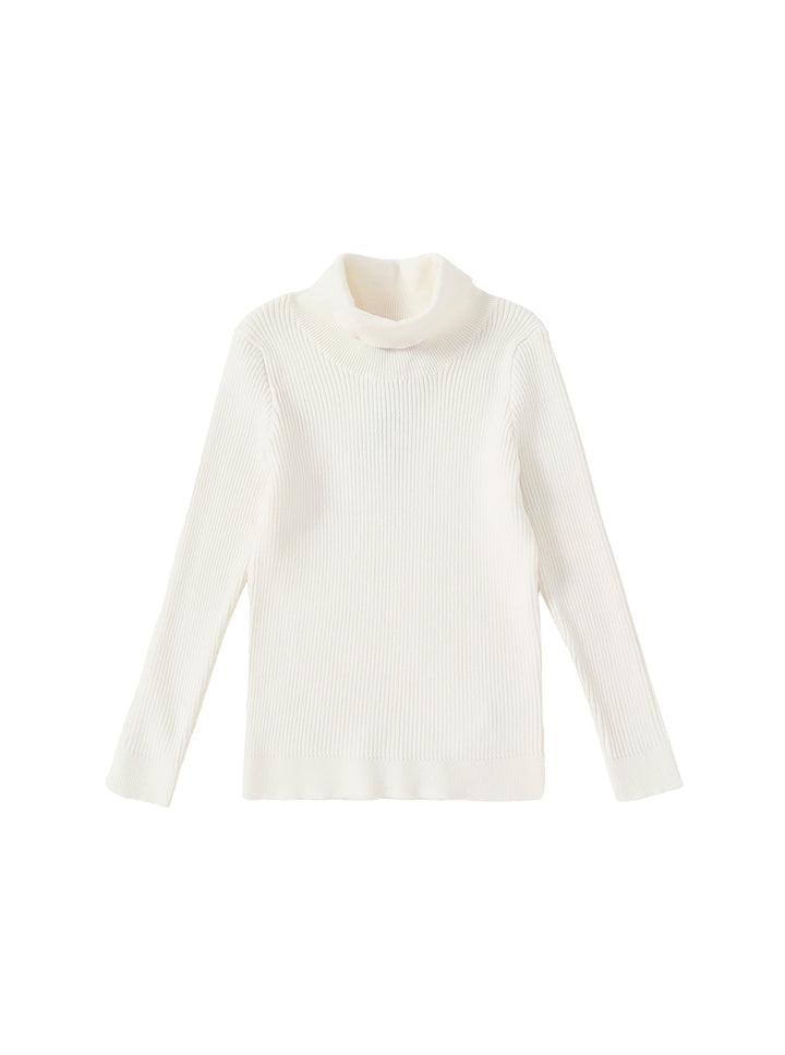 Basic Turtleneck Sweater - Cream
