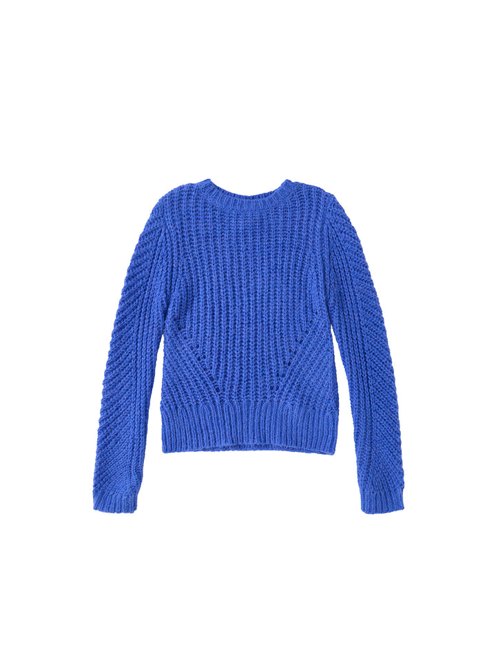 Halo Knit Sweater- Royal Blue