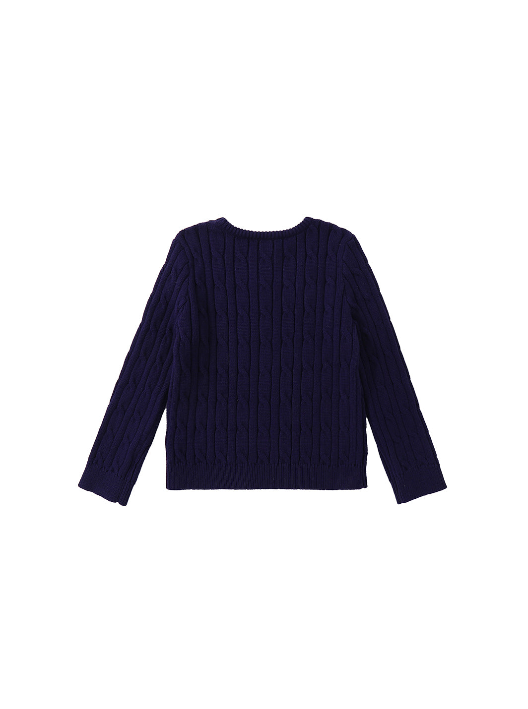 Cable Sweater - Lt. Navy