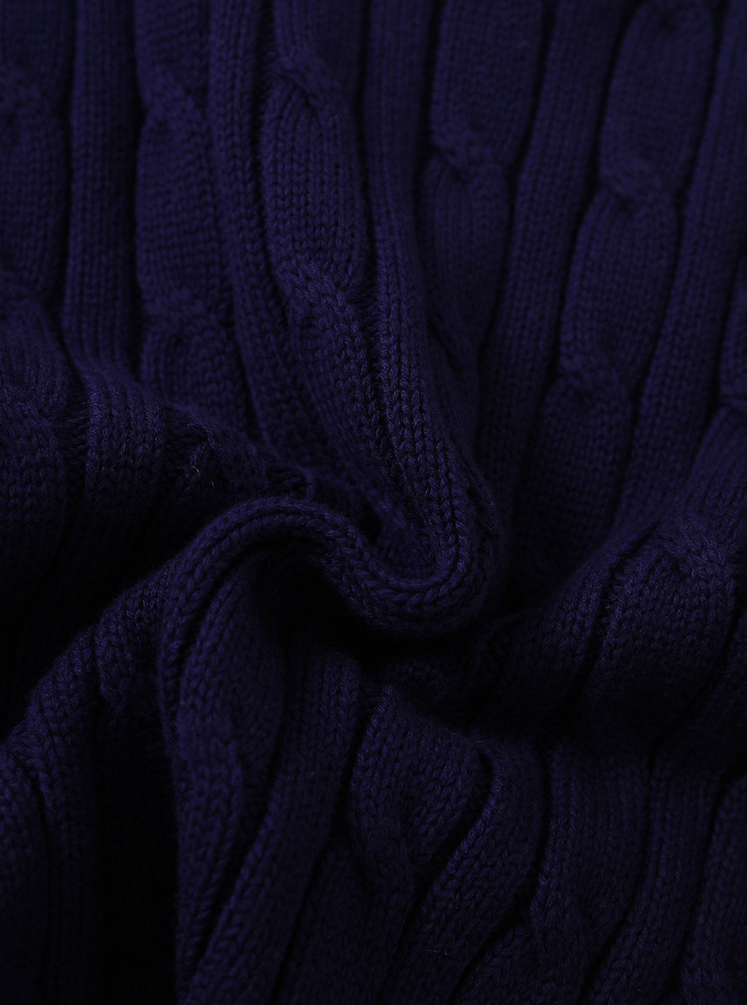 Cable Sweater - Lt. Navy