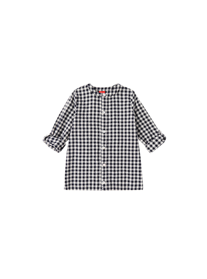 Gingham Boys Shirt
