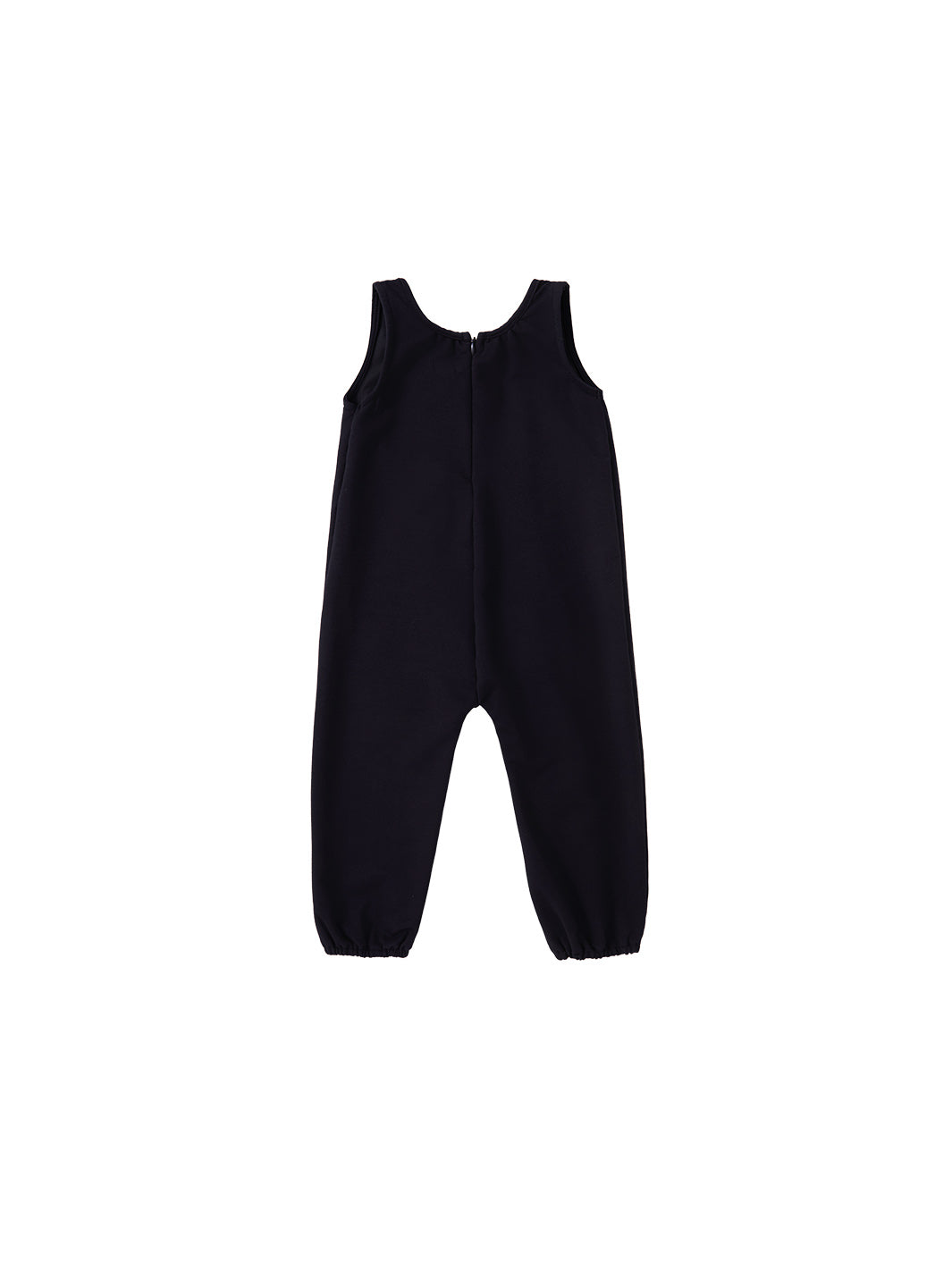 Velour Jersey Overall - Black