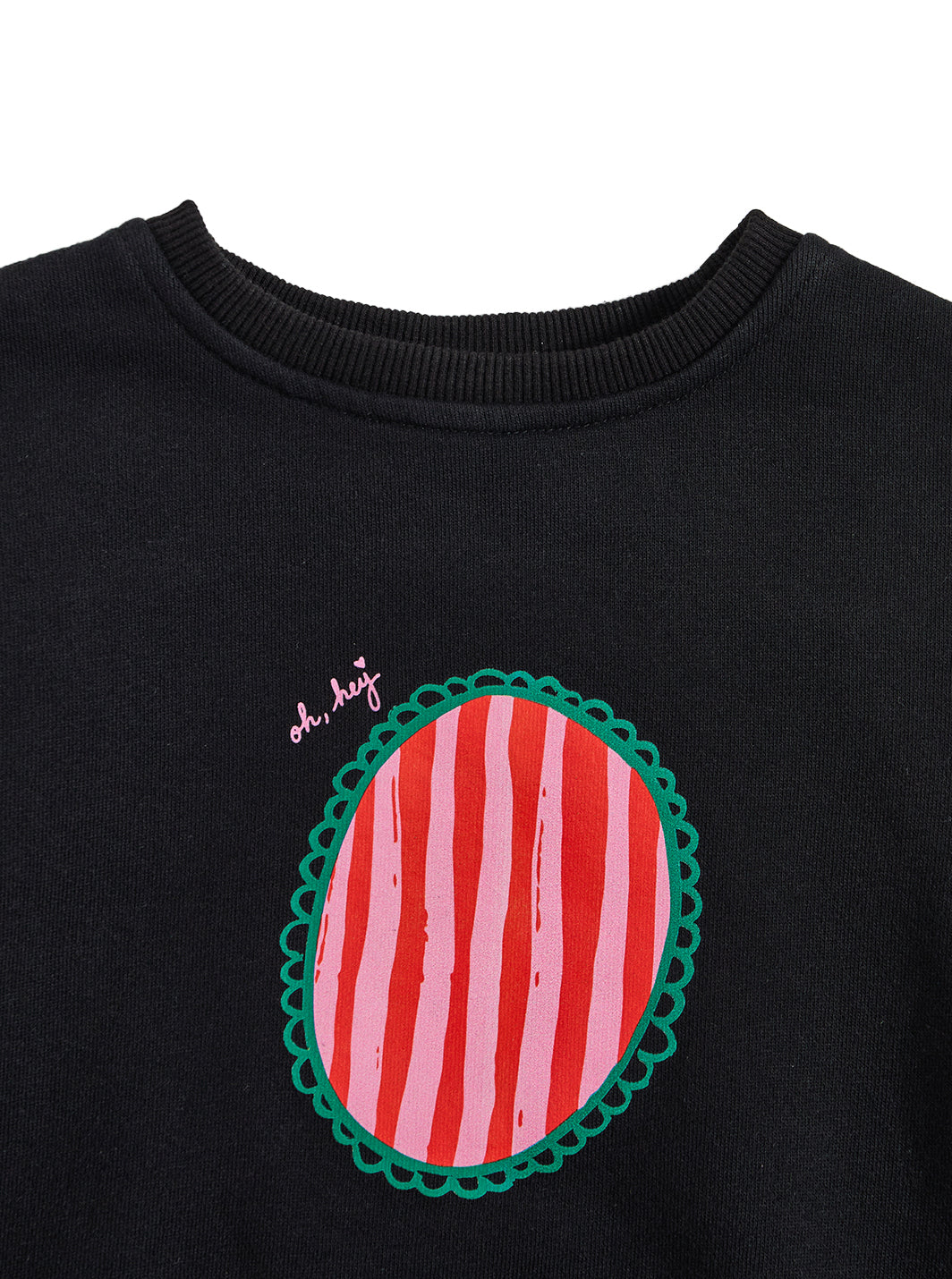 Pattern Play Striped Top - Black/Red