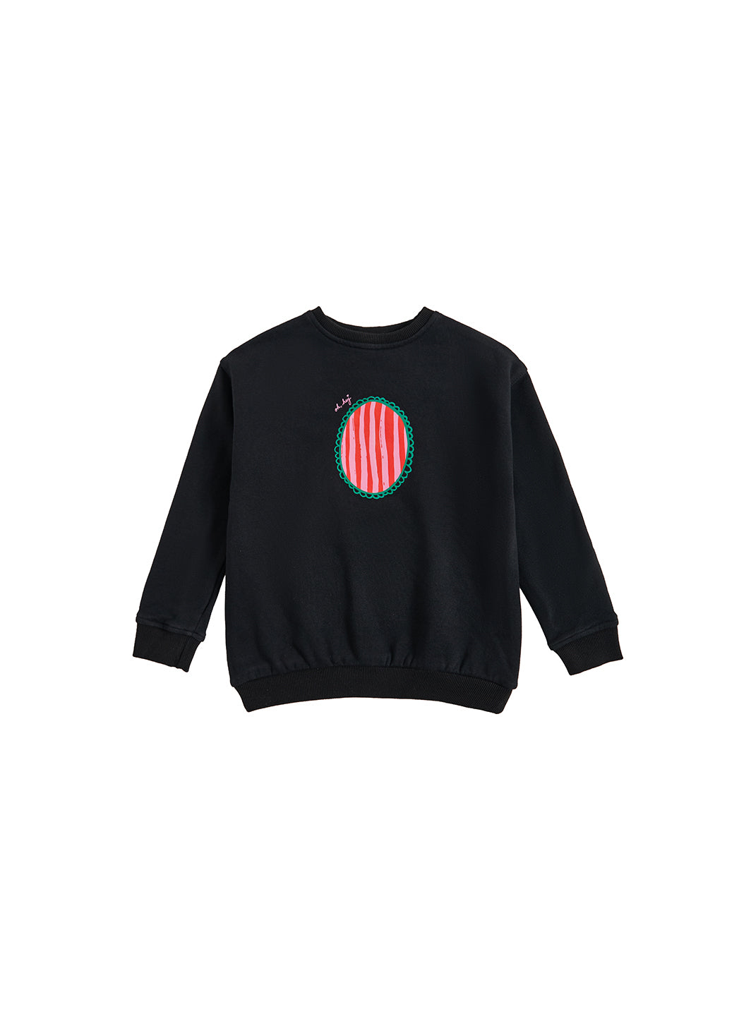 Pattern Play Striped Top - Black/Red