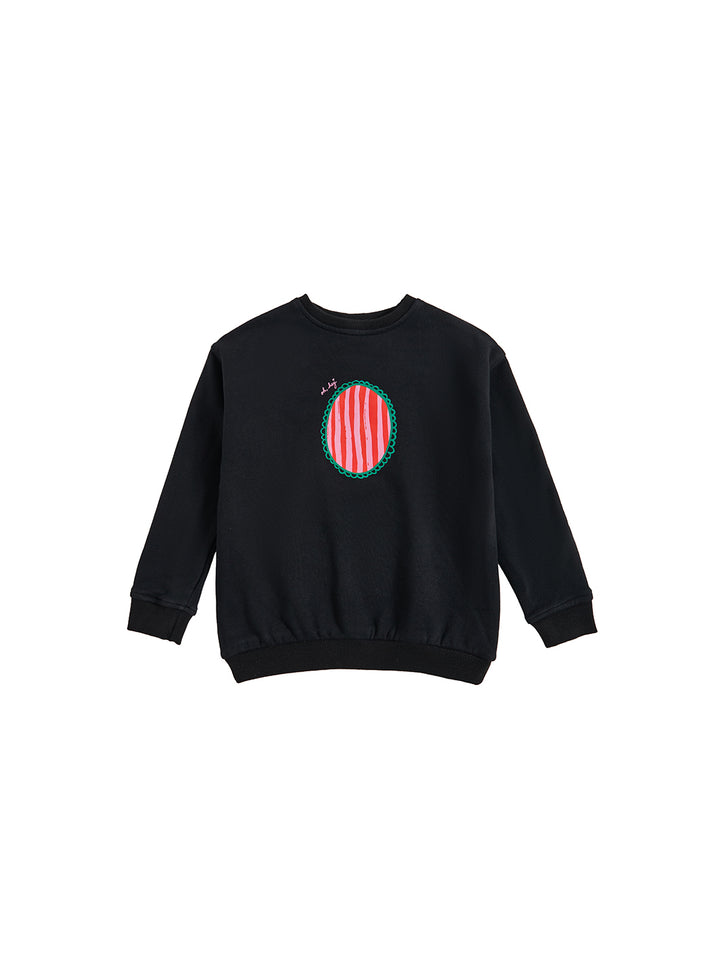 Pattern Play Striped Top - Black/Red