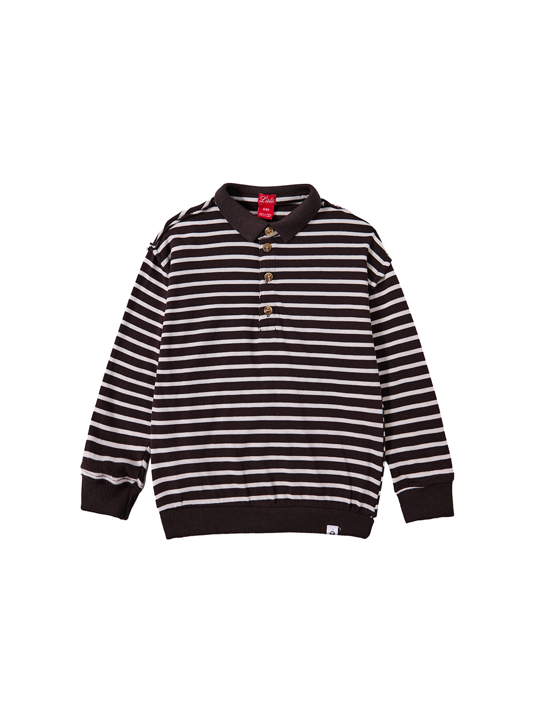 Classic Stripe Polo - Brown