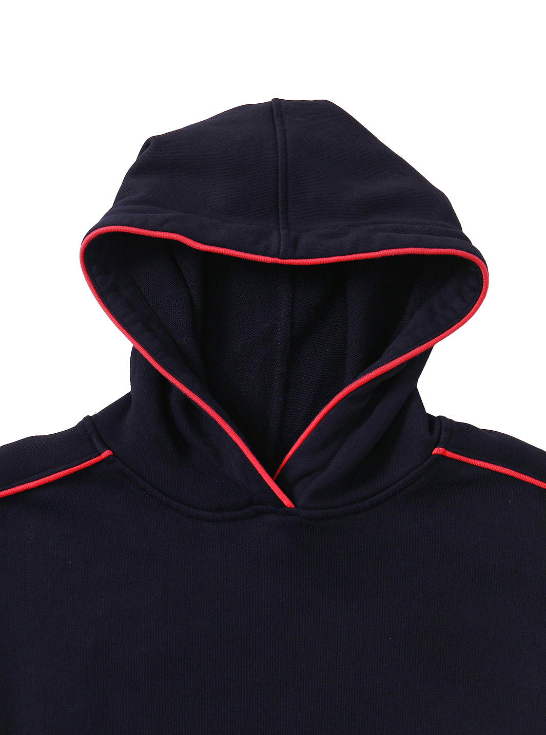 Classic Comfort Hooded Crop Top - Black