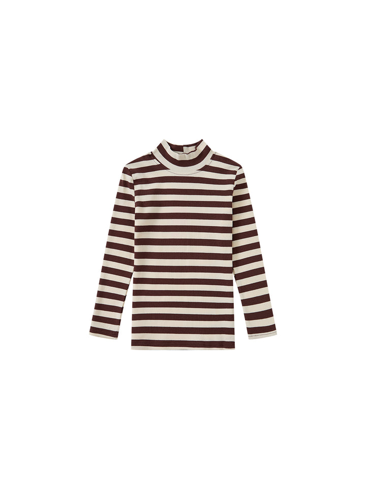 Striped T-Shirt - Brown/Cream