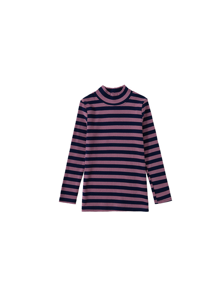 Striped T-Shirt - Navy/Lavender