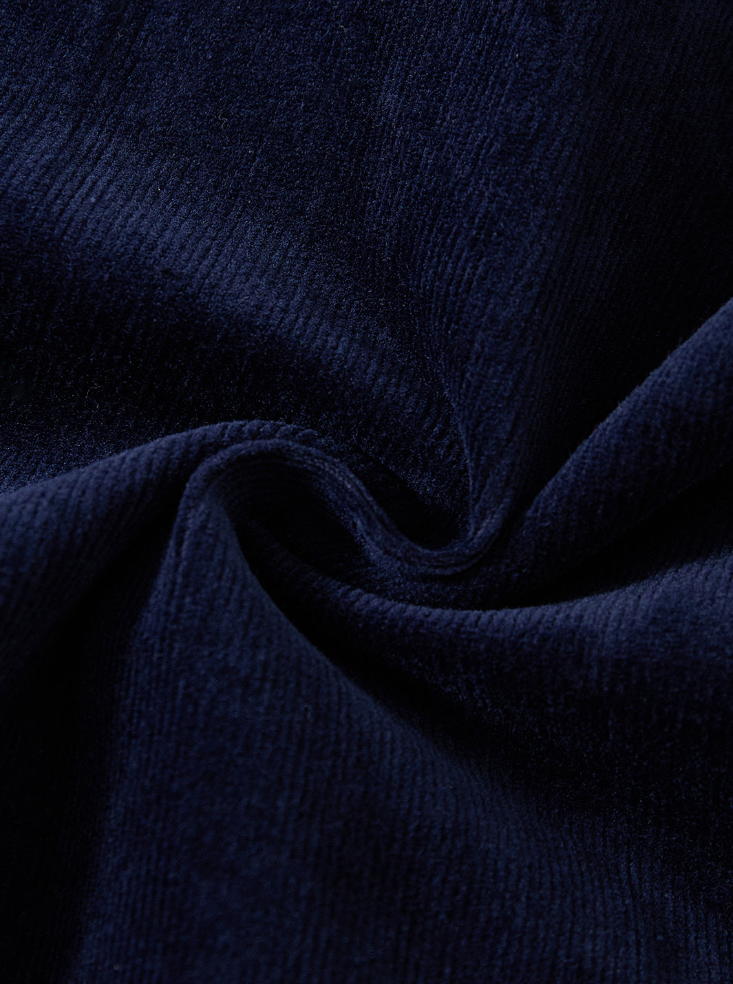 Corduroy Tea-length Skirt - Navy