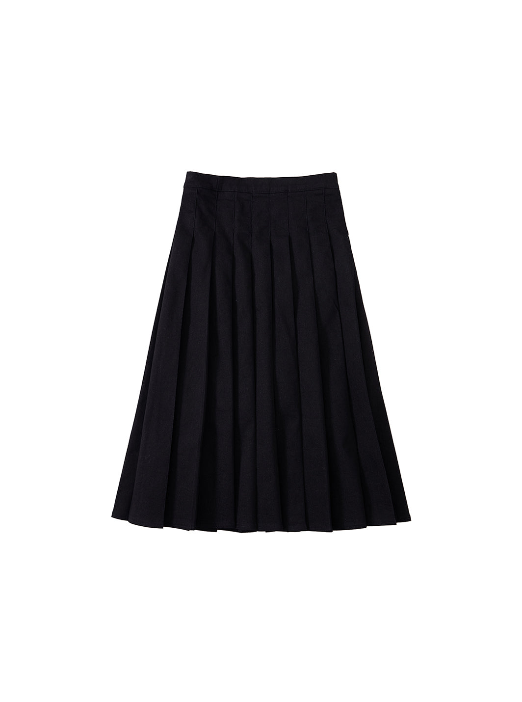Denim Pleated Skirt