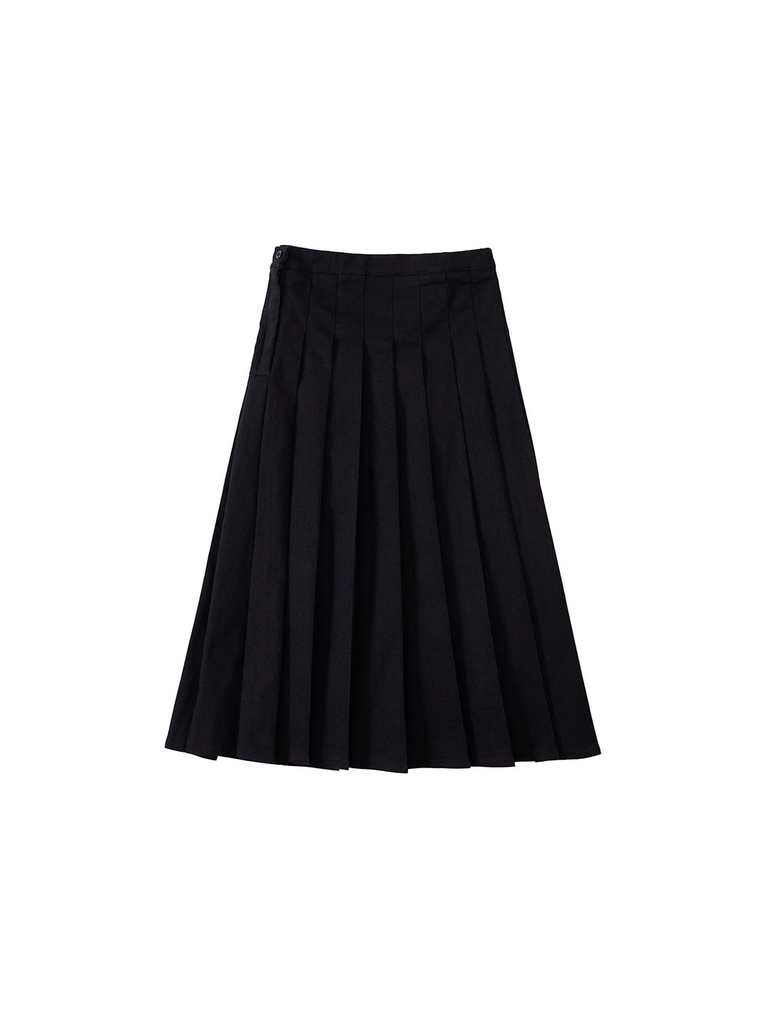 Denim Pleated Skirt