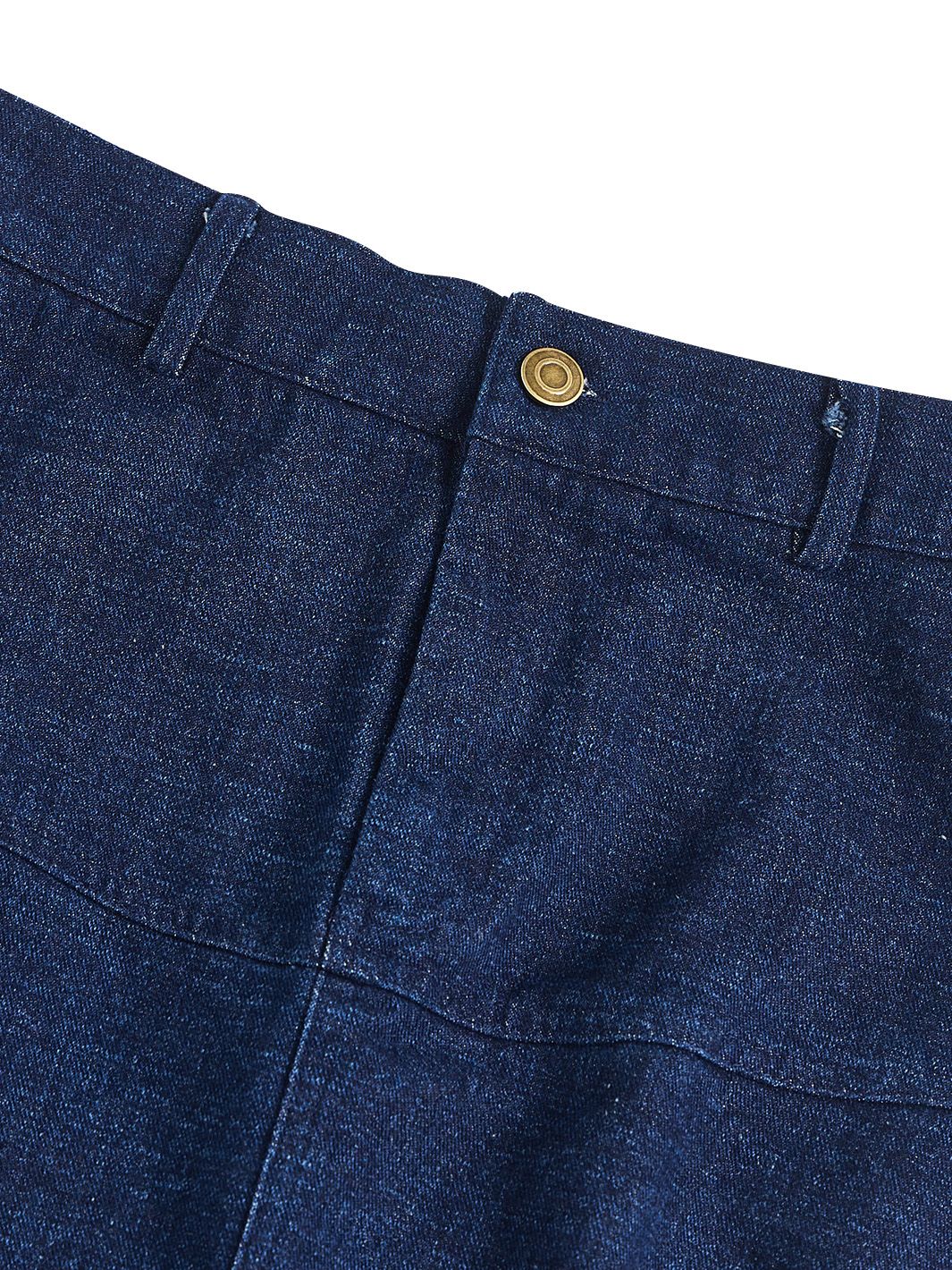 & Lu Denim Thick Tea Length Skirt - Dk. Blue