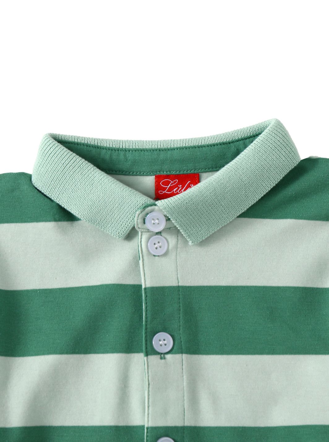 Striped Polo - Spring Green