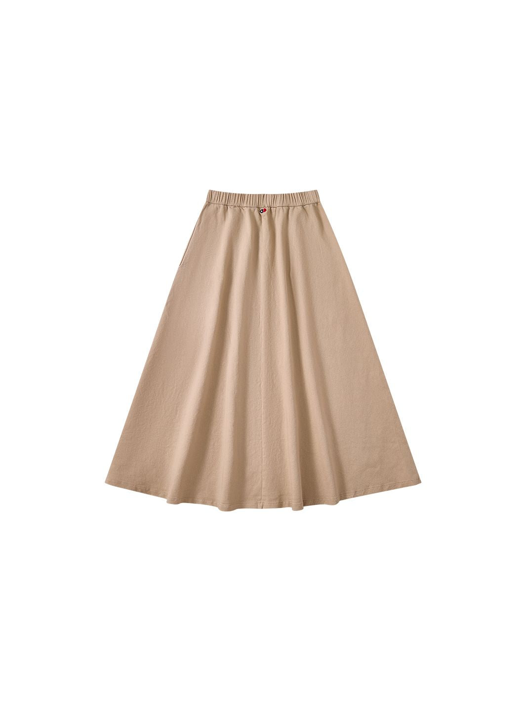 & Lu Twill Pocket Tea Length Skirt - Beige