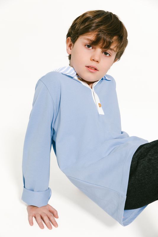 Striped Collar Polo