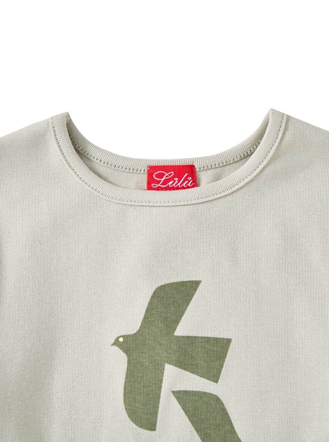 Bird Print Long T-shirt