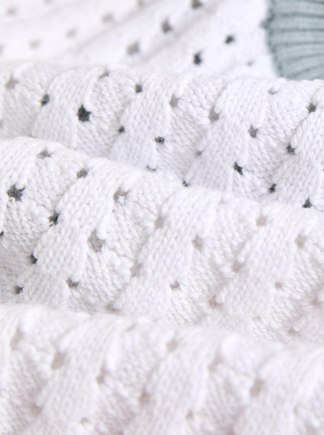Eyelet Rib Stitch Cardigan