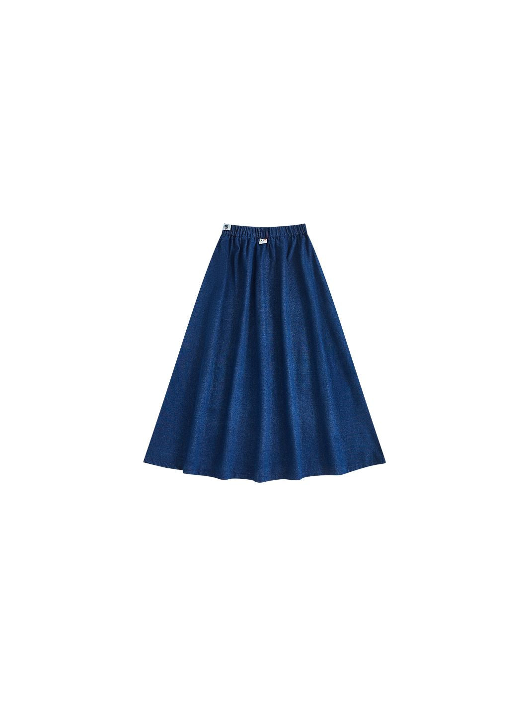 & Lu Denim Medium Tea-Length Skirt - Navy