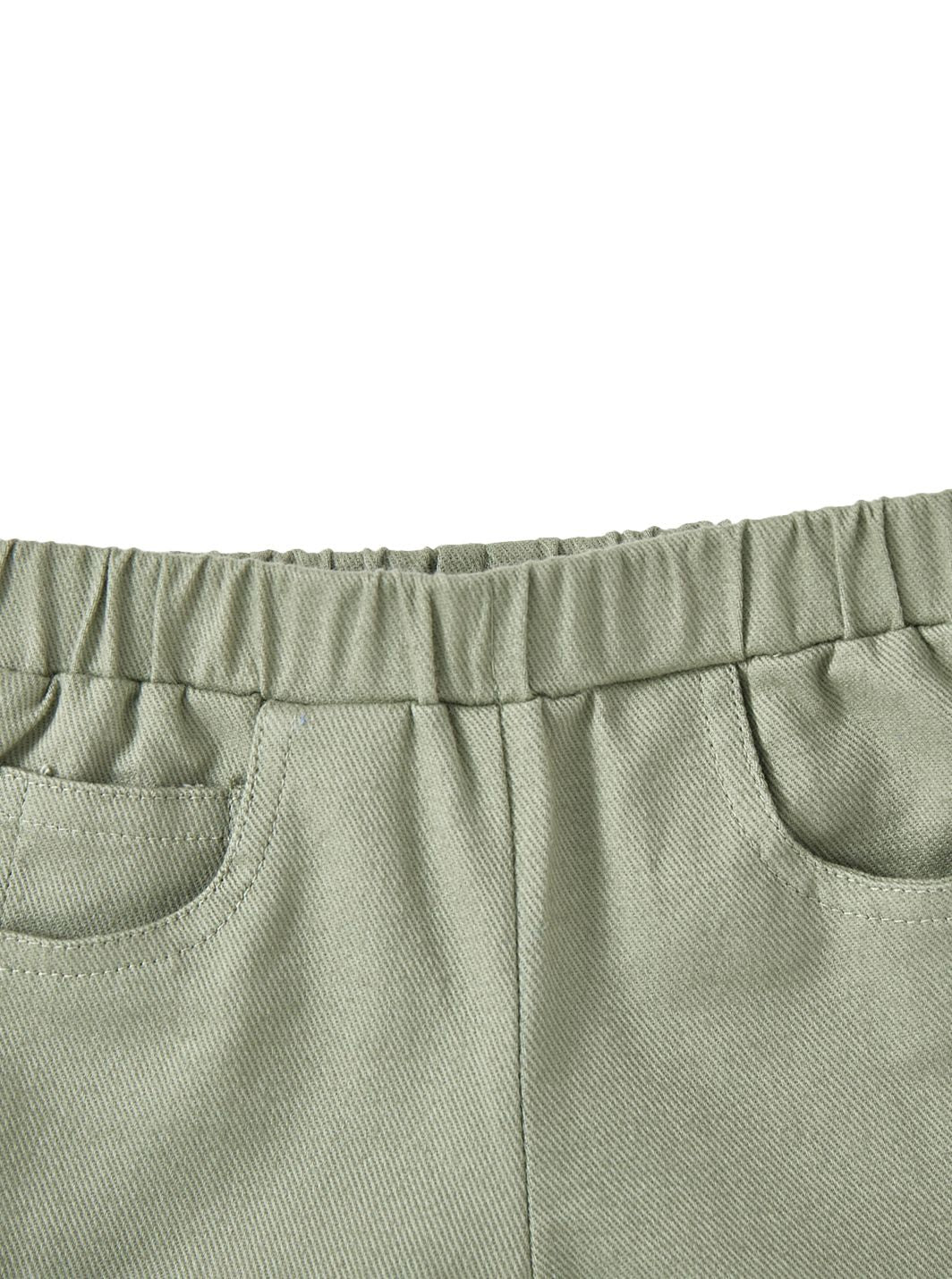 Twill Solid Short Pants