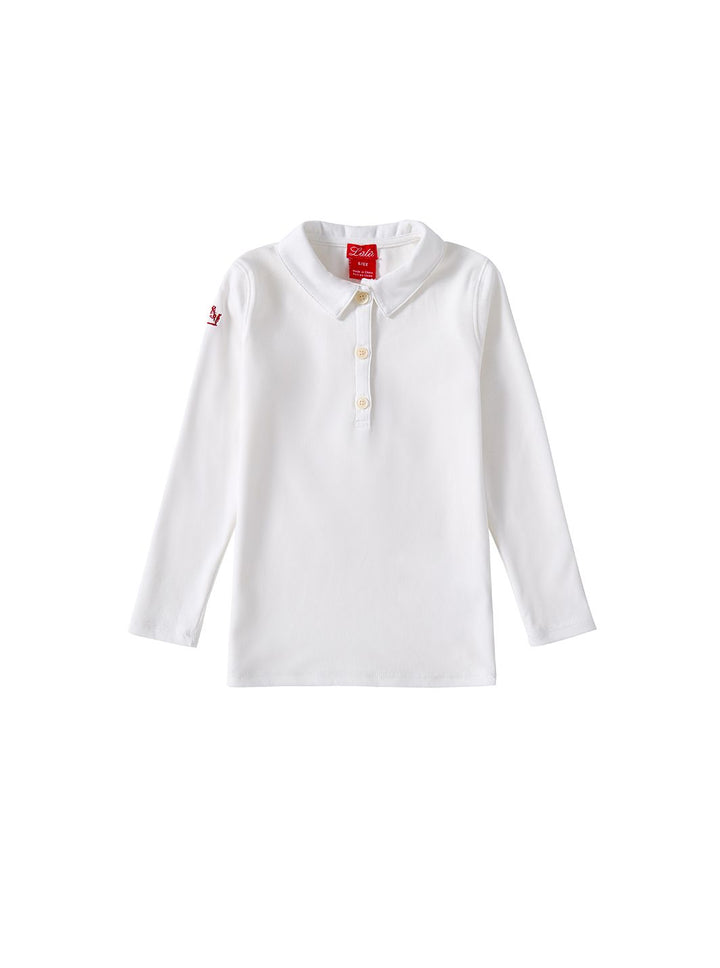 Embroidered Parade Collared T-shirt - Ivory