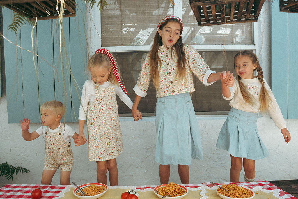 Cottage Floral  Crop Shirt