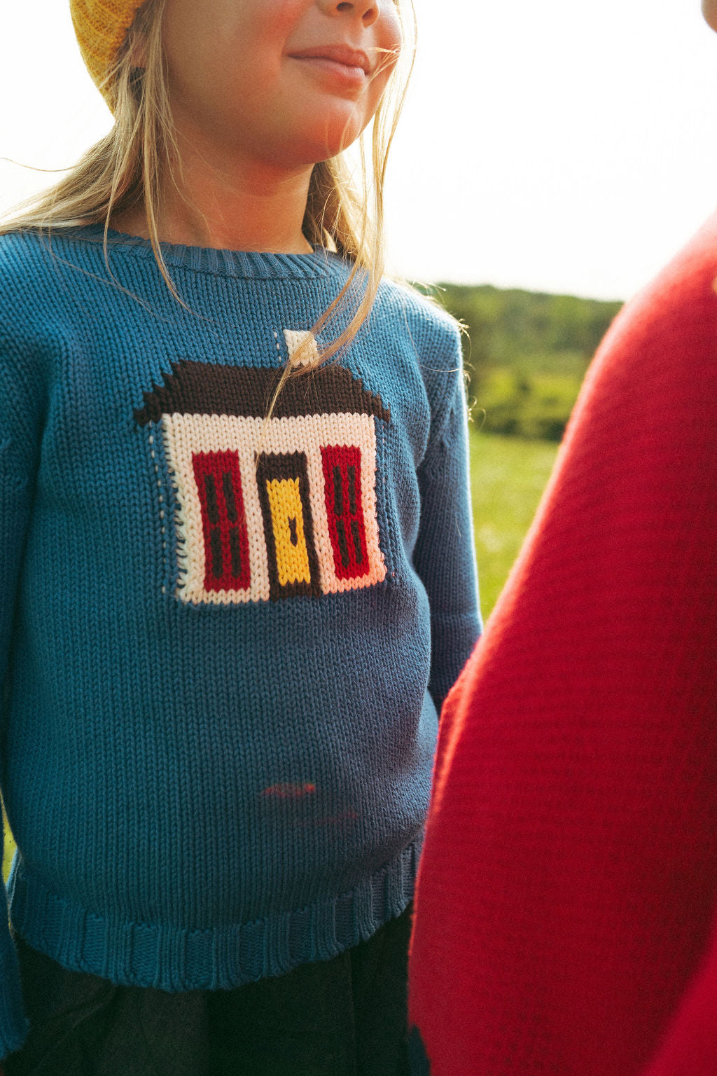 Knit House Print Sweater