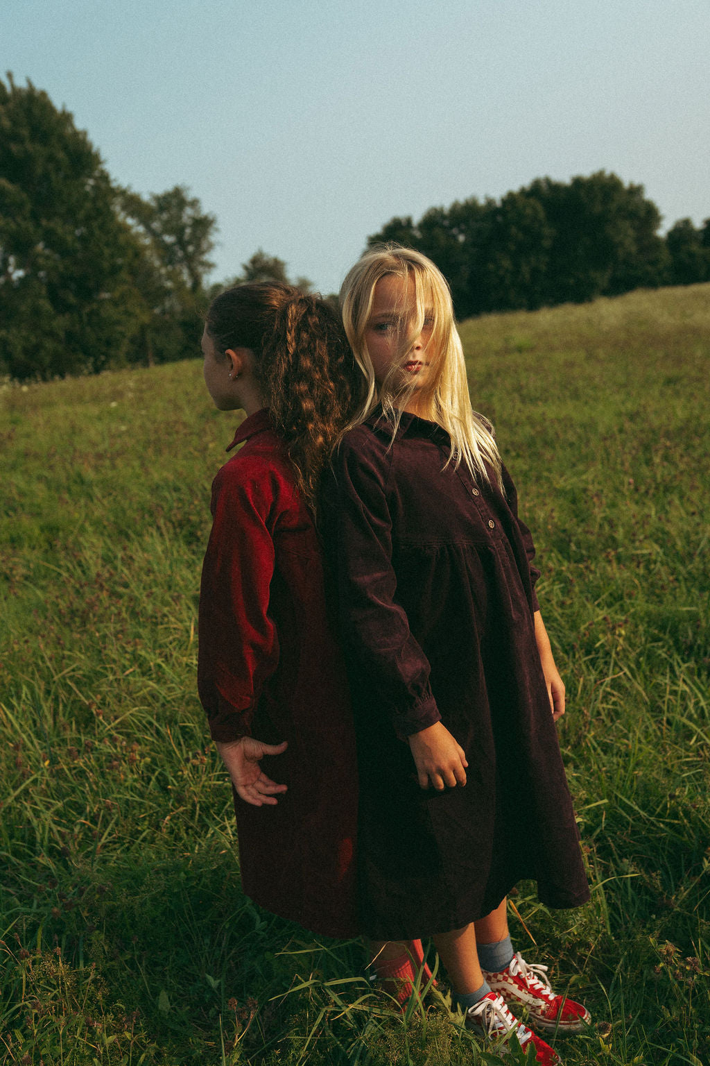 Argyle Story Dress - Plum