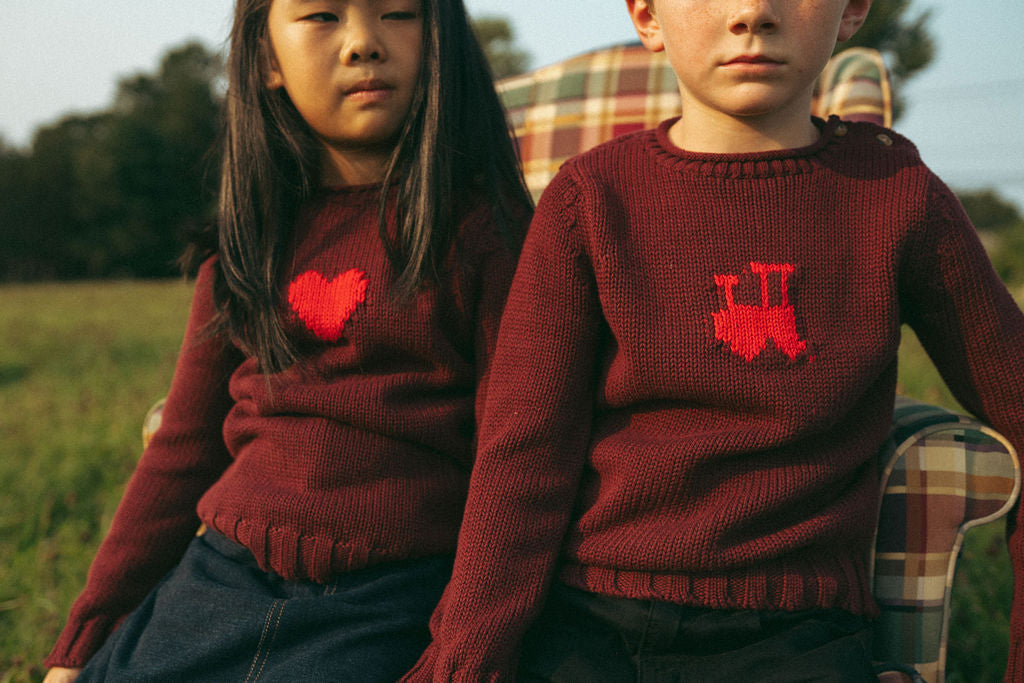Berry Charm Train Sweater