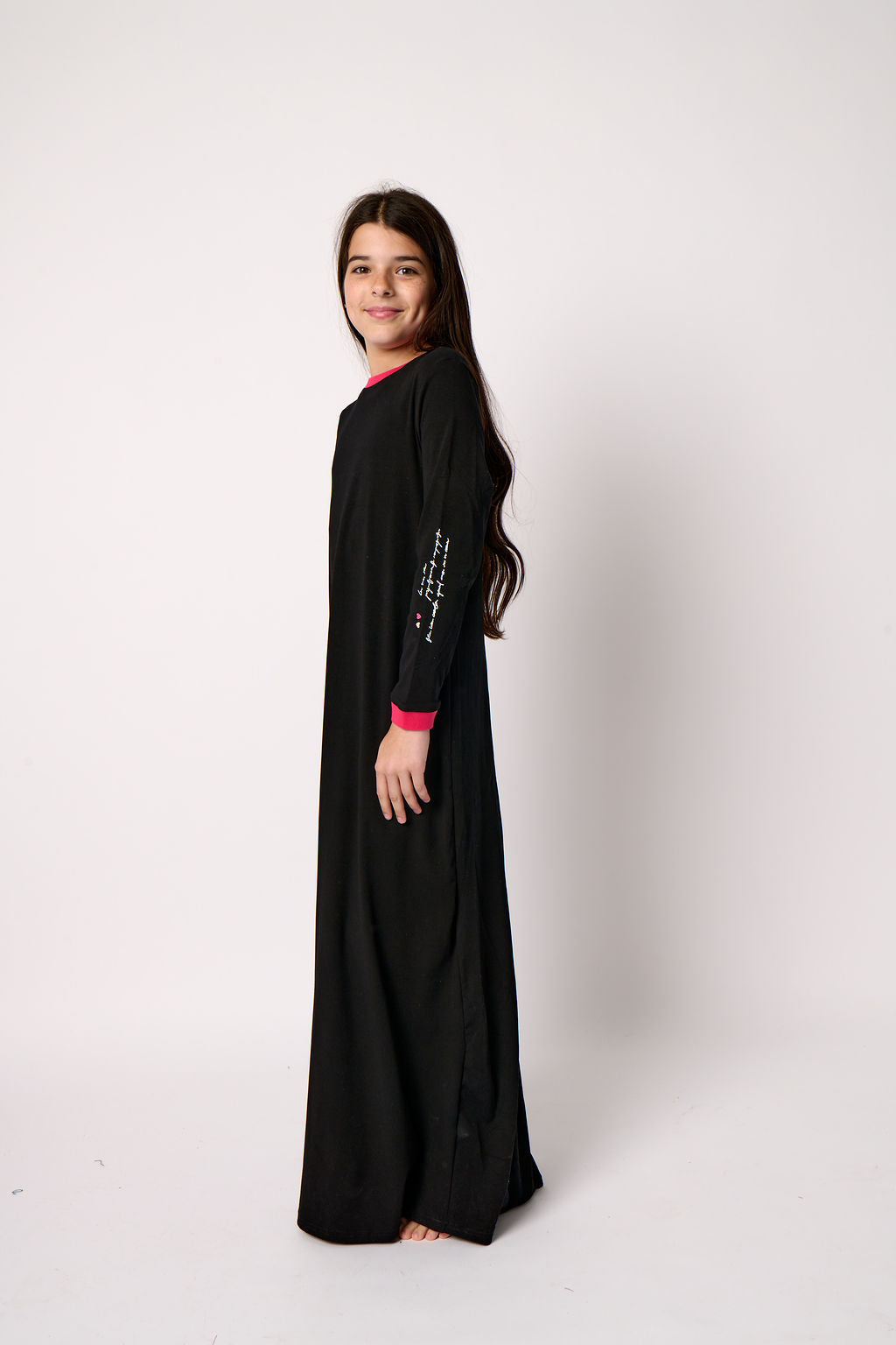 Scribble Heart Print Nightgown