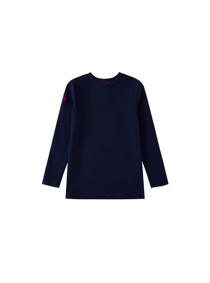 Embroidered Parade Long T-shirt - Navy