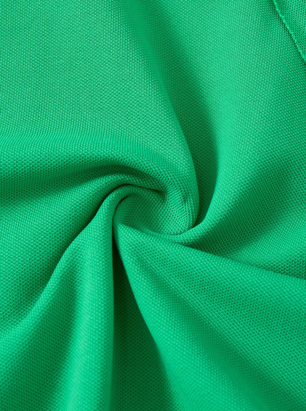 & Lu Crop Length Polo - Green