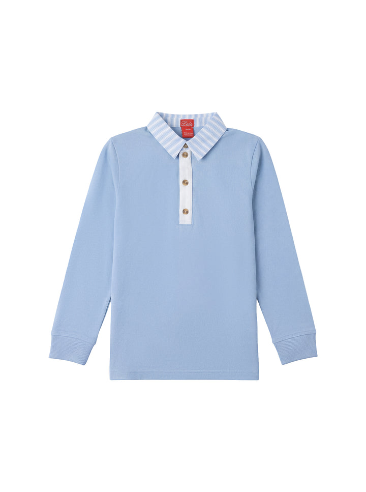Striped Collar Polo