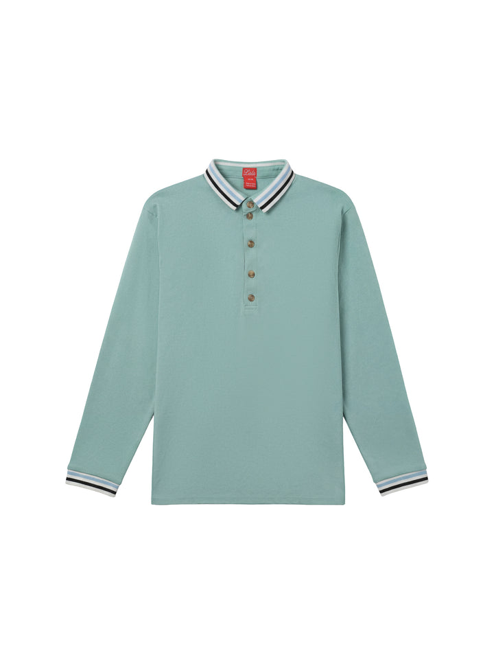 Striped Collar Polo