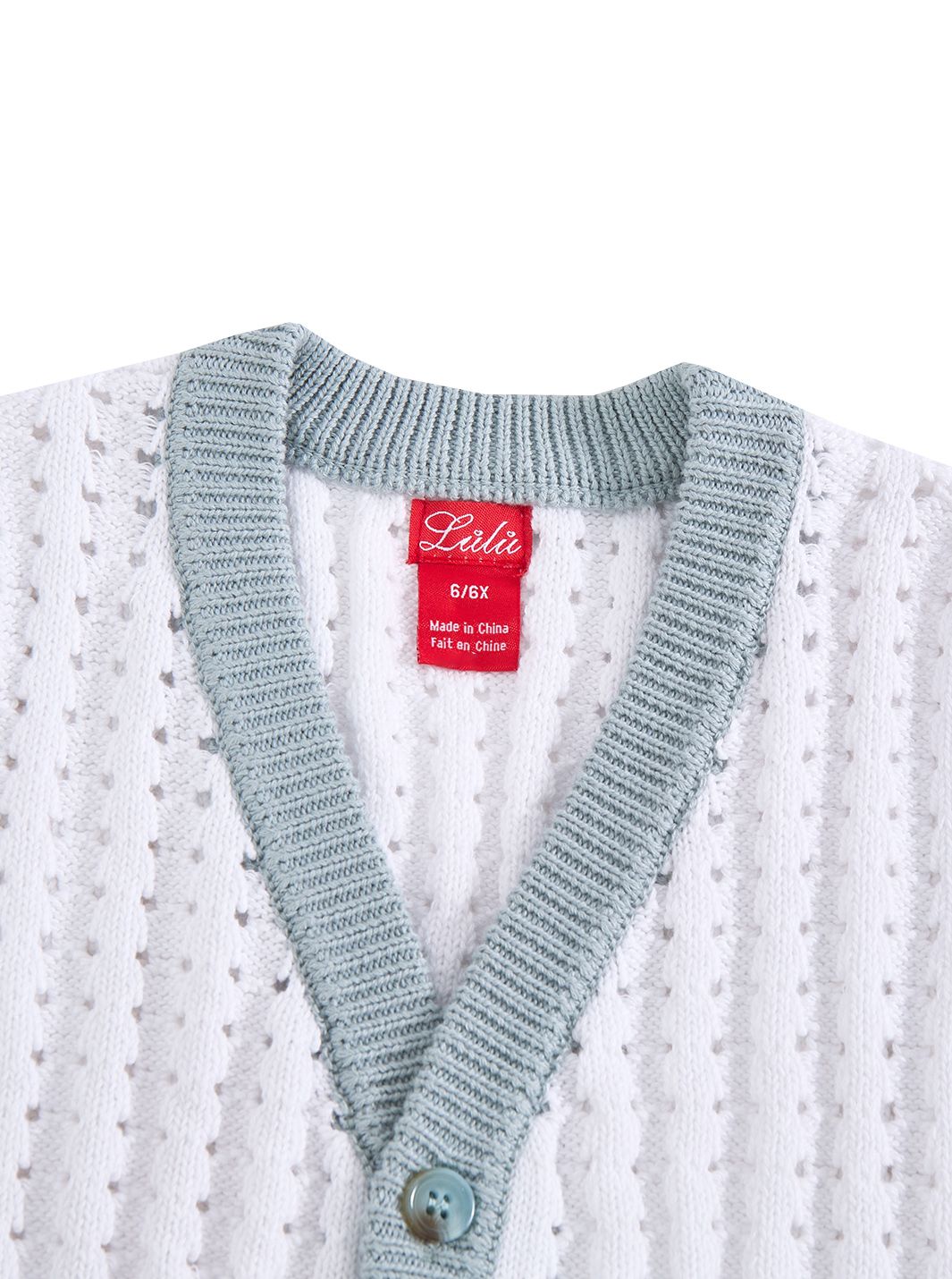 Eyelet Rib Stitch Vest