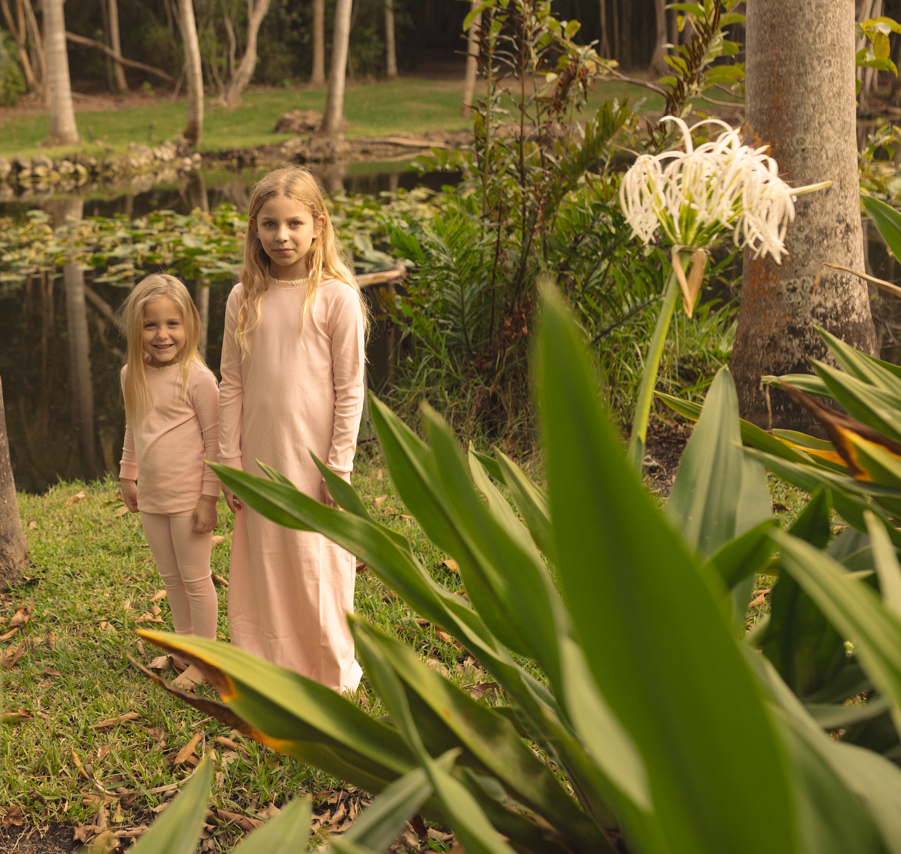 Round Neck Trim Nightgown
