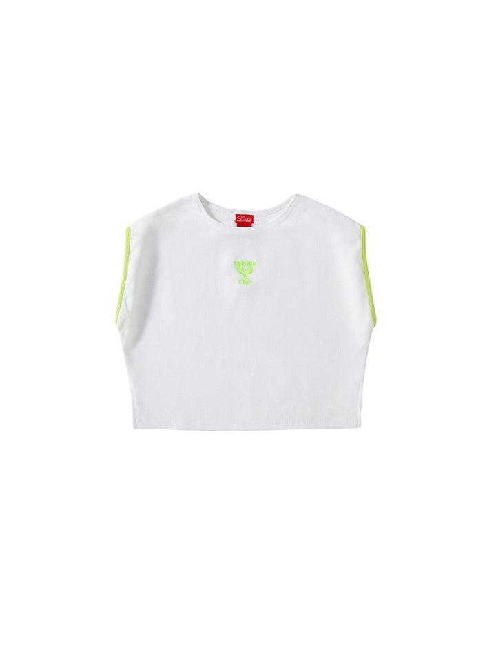 Waffle Tennis Crop Vest